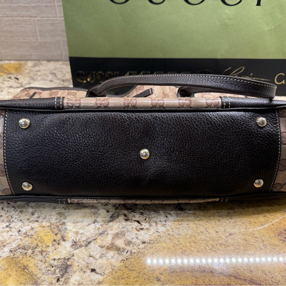 GUCCI GG monogrammed crystal shoulder tote bag - Picture 4 of 15